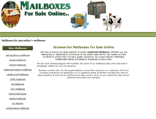 Tablet Screenshot of mailboxes-for-sale.partnersinsuccess.net